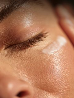 Una persona in camicia bianca sorride mentre tiene due piccoli oggetti curvi sotto gli occhi. Sopra la sua testa appare la parola "TEMPRASTONES".